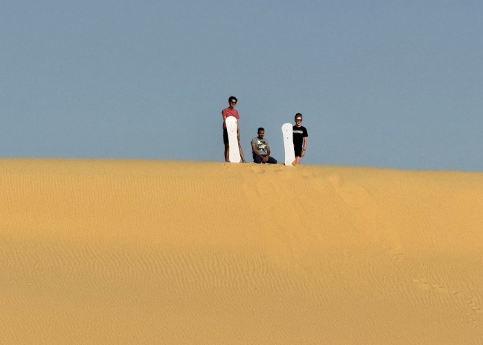 sandboarding in the Western Desert