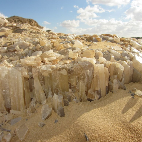 Crystal Mountain desert formations Egypt